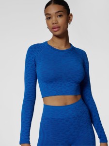 Damski crop top z długim rękawem Hummel MT Leo