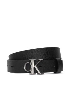 Calvin Klein Pasek Damski Facet Ck Buckle Pebble 25Mm LV04F7060G Czarny