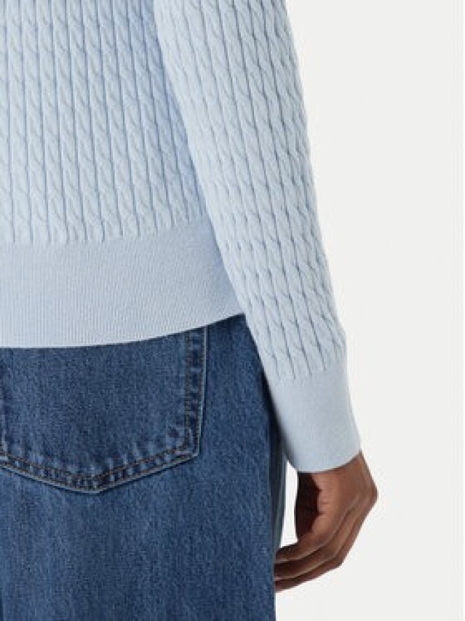 Tommy Hilfiger Sweter WW0WW44987 Niebieski jasny Regular Fit