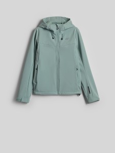 4F Kurtka softshell wiatroodporna damska - turkusowy XL