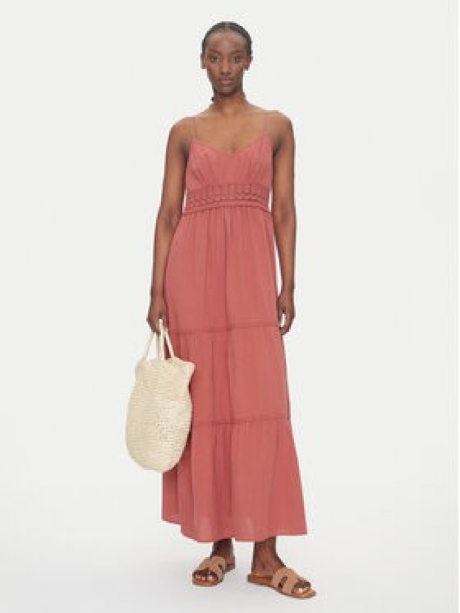 Vero Moda Sukienka letnia Quincy 10324588 Czerwony Regular Fit