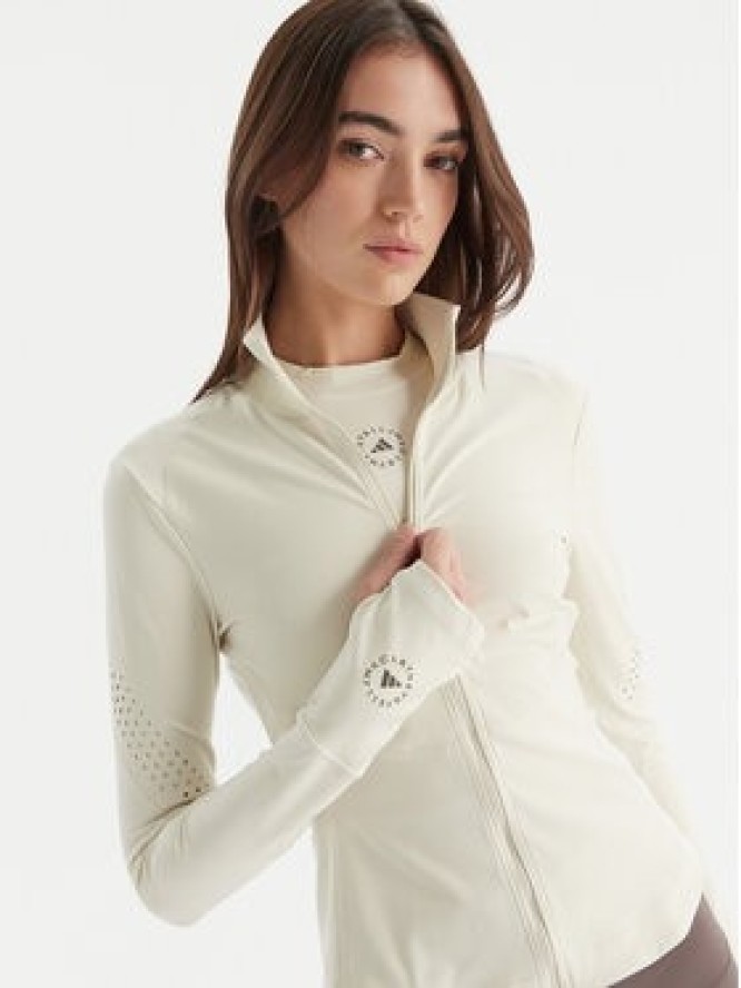 adidas by Stella McCartney Koszulka techniczna Training Midlayer JM1397 Beżowy Slim Fit