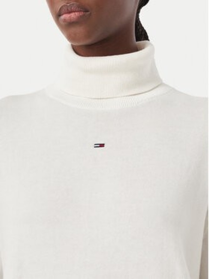Tommy Jeans Golf Essetnial DW0DW23361 Biały Relaxed Fit