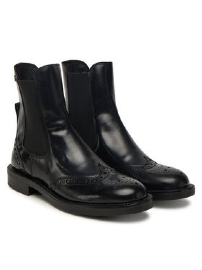 Tommy Hilfiger Sztyblety Brogue Boot FW0FW09151 Czarny