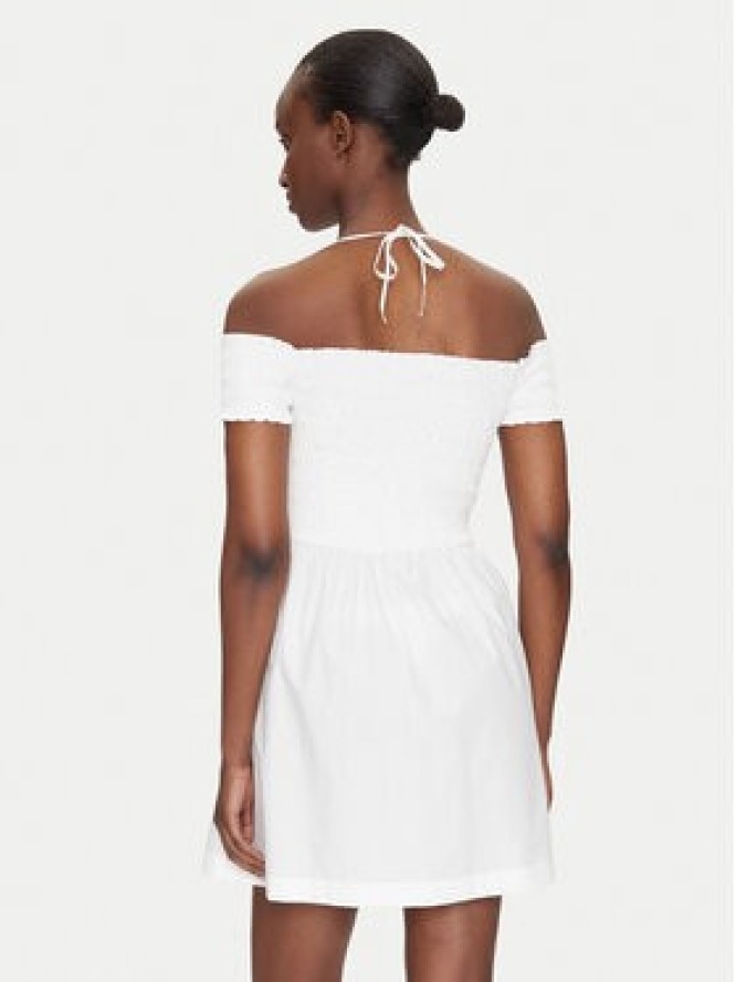 Tommy Jeans Sukienka letnia DW0DW20343 Biały Slim Fit