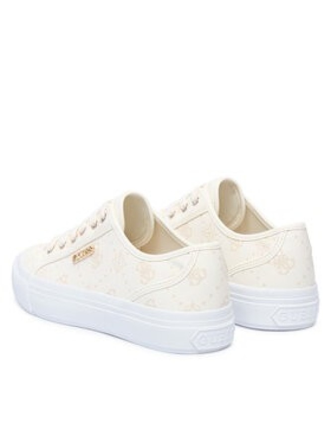 Guess Sneakersy FLTJ10 FAL12 Kremowy