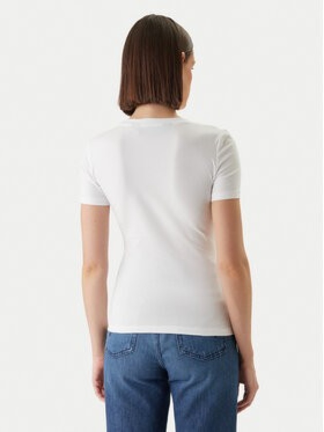 Just Cavalli T-Shirt 80PAHT02 CJ502 Biały Slim Fit