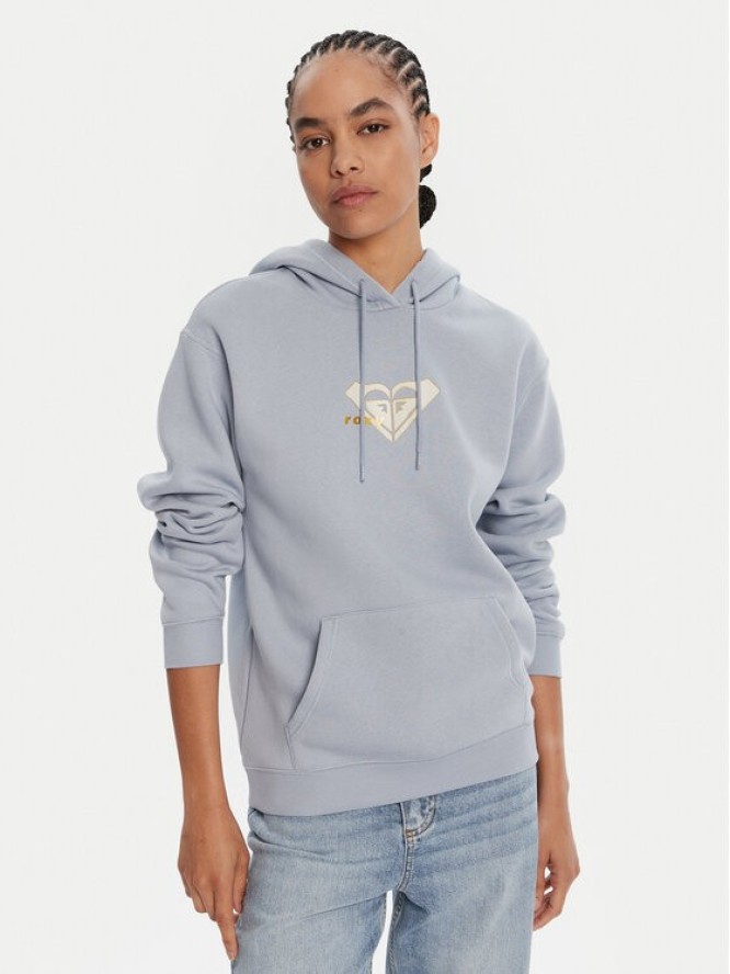 Roxy Bluza ERJFT05028 Błękitny Regular Fit