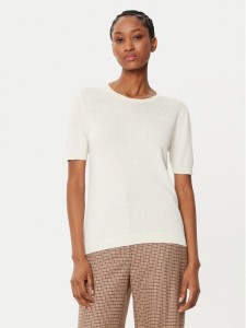 Weekend Max Mara Sweter Zibetto 2515361041 Écru Regular Fit