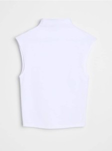 Top ze stójką - biały