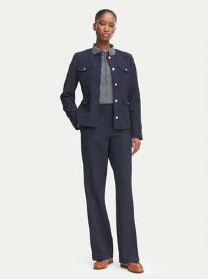 Tommy Hilfiger Spodnie materiałowe WW0WW52204 Granatowy Bootcut Fit