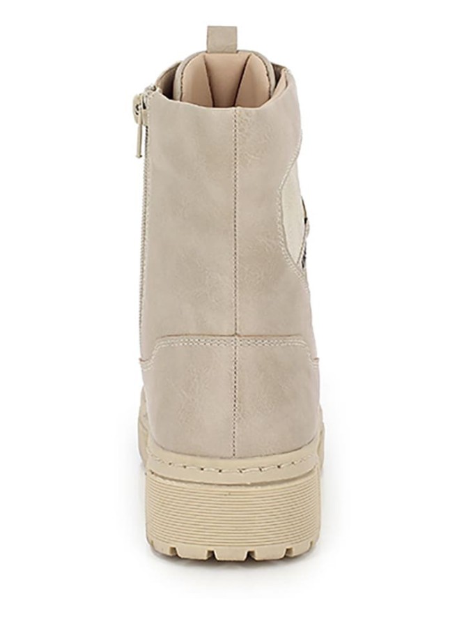 Kimberfeel Botki zimowe w kolorze beżowym rozmiar: 40