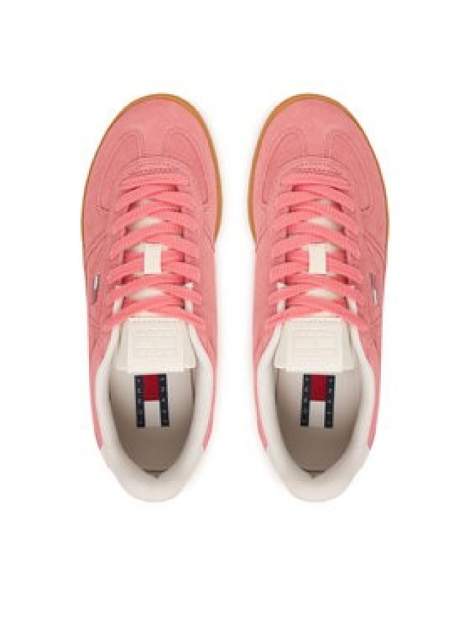 Tommy Jeans Sneakersy The Greenwich Edge Max Suede EN0EN02989 Różowy