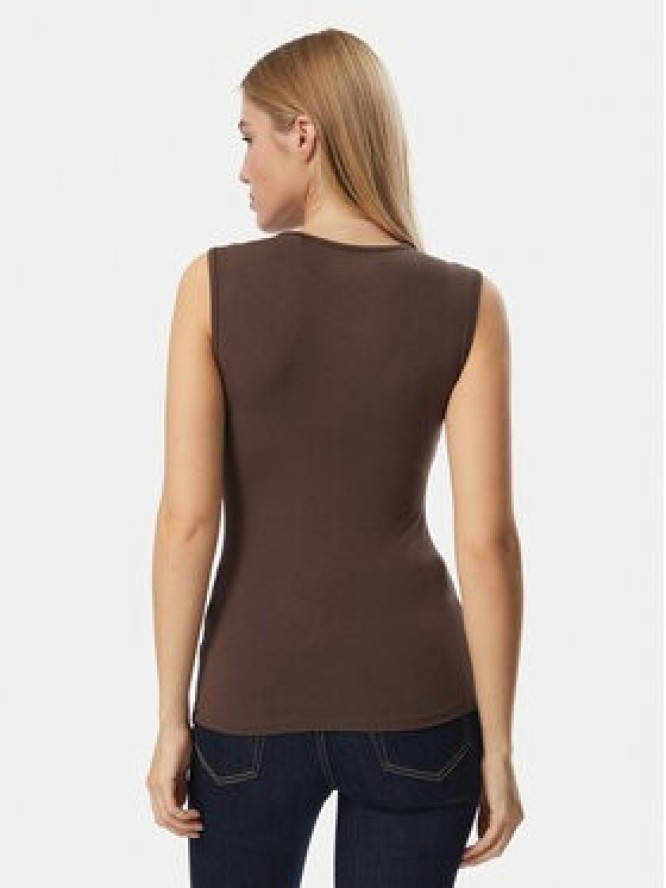Guess Top W6YP17 K3881 Brązowy Regular Fit
