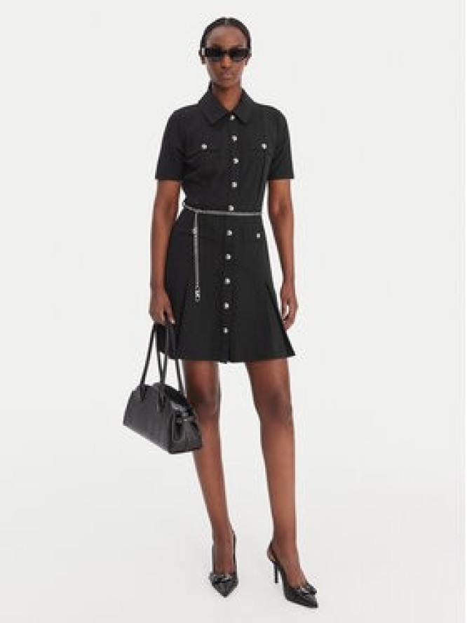 MICHAEL Michael Kors Sukienka koszulowa MR683BX667 Czarny Regular Fit