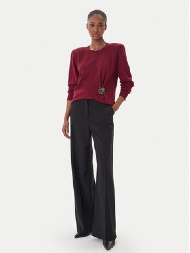 Simona Corsellini Sweter A25CPMGE0301 Czerwony Regular Fit