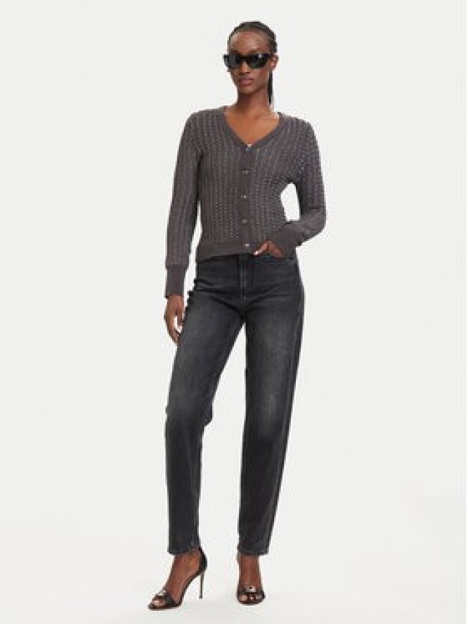 Guess Jeansy W2YA21 D4QD1 Czarny Mom Fit