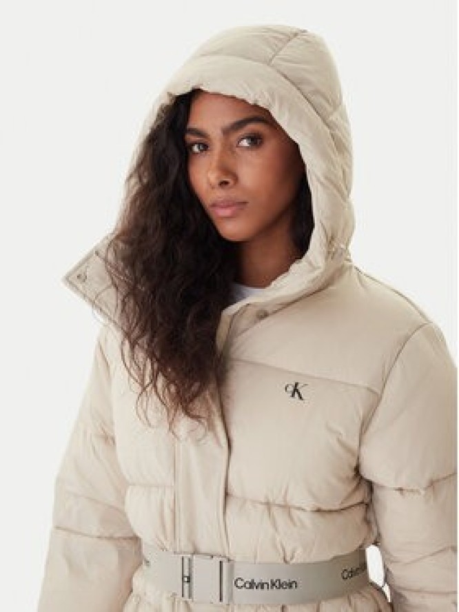 Calvin Klein Jeans Kurtka zimowa LV047D507G Beżowy Regular Fit