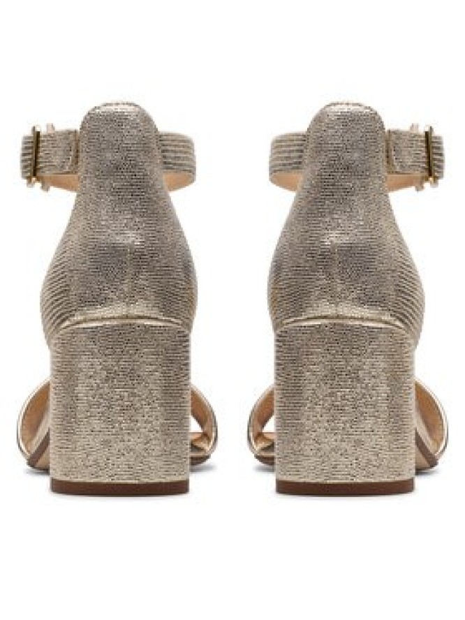 Clarks Sandały Ezoria Mae 26181296 Złoty