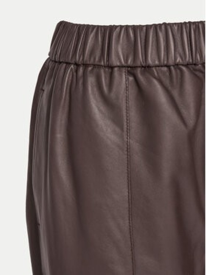 2NDDAY Spodnie skórzane 2251561672 3091 Brązowy Regular Fit