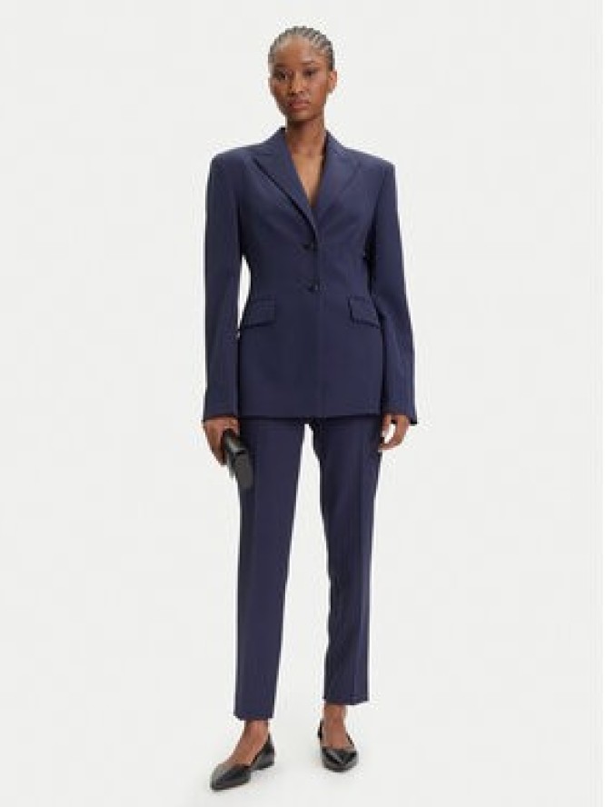 HUGO Marynarka Asmalla-1 50533901 Granatowy Slim Fit