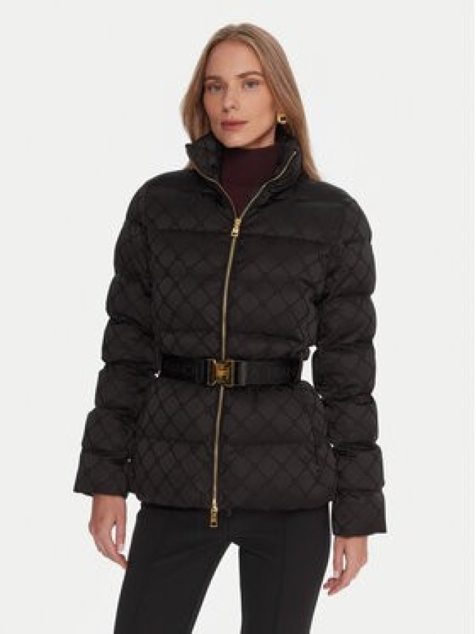 Elisabetta Franchi Kurtka zimowa PI-83D-56E2-V600 Czarny Regular Fit