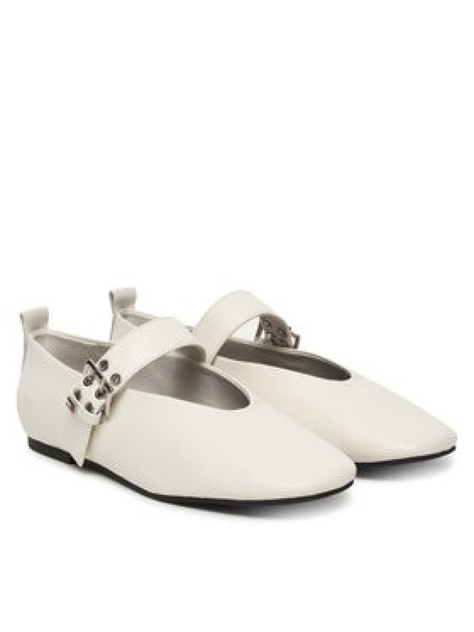 Tommy Jeans Baleriny Tjw Ballerina Buckle EN0EN03019 Biały