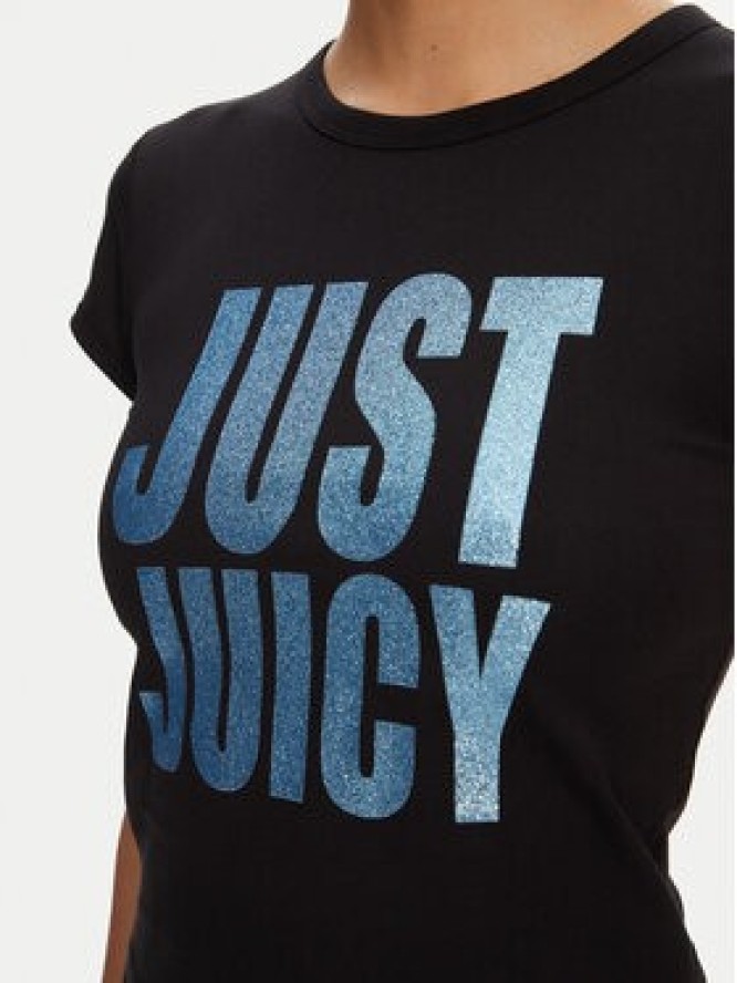 Juicy Couture T-Shirt Just Juicy JCGCT125040 Czarny Slim Fit