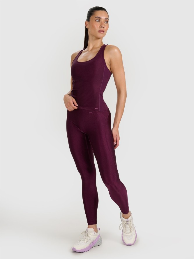 4F Top treningowy szybkoschnący damski - fioletowy XL