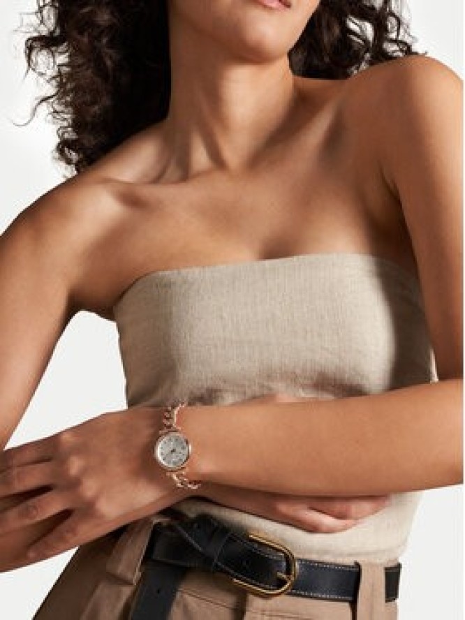 Fossil Zegarek Carlie ES5330 Różowe złocenie