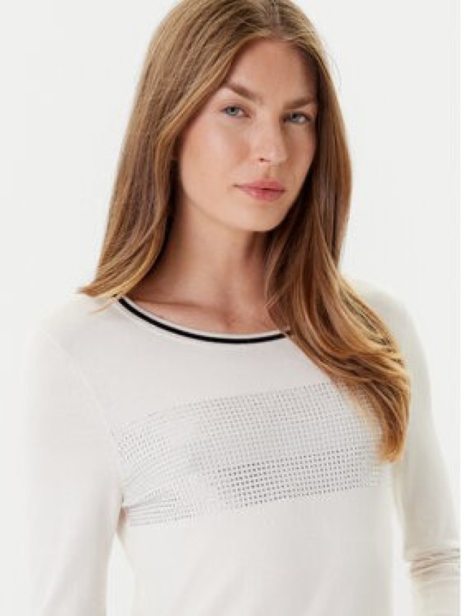 Liu Jo Sport Sweter TF5209 MS49I Écru Regular Fit