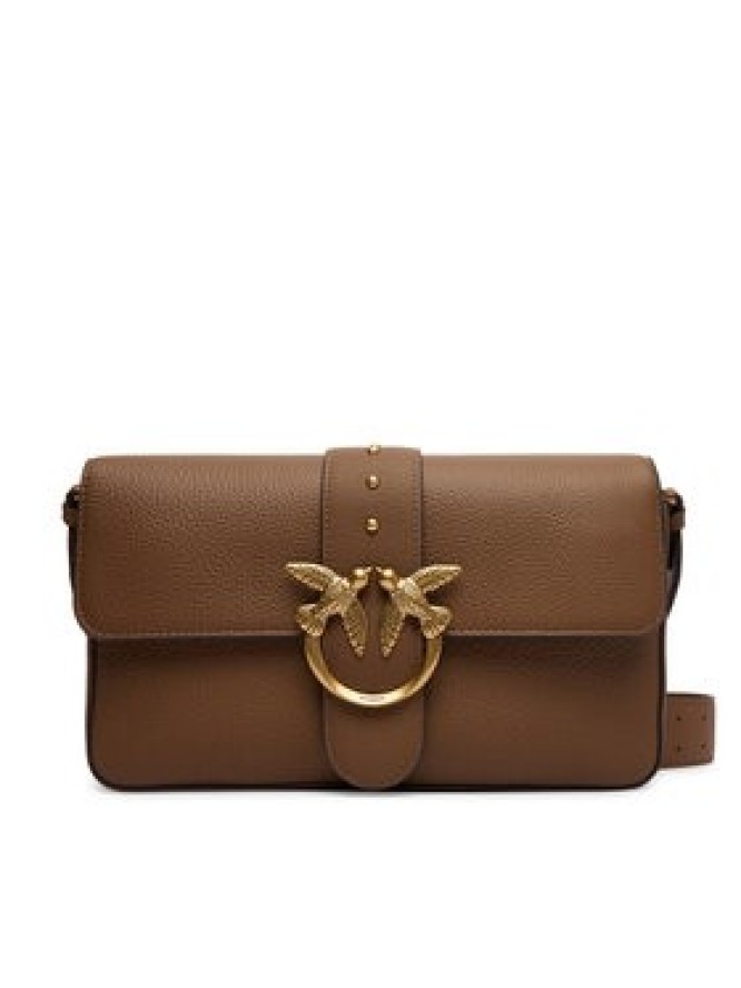 PINKO Torebka Love One Classic Slouchy Fl PLTT 104524 A2OX Brązowy