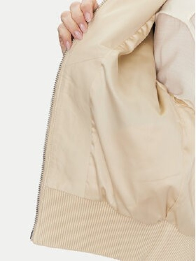 Munthe Kurtka skórzana Ferril 251151525105 Beżowy Relaxed Fit