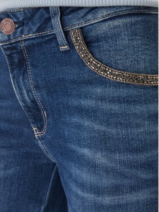 Guess Jeansy W6RA15 D6883 Granatowy Straight Leg