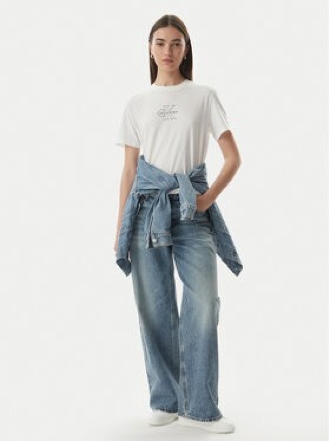 Calvin Klein Jeans T-Shirt LV047G831G Biały Regular Fit