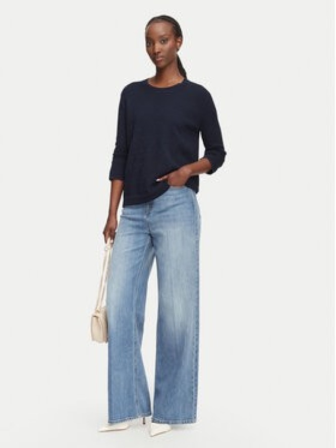 JOOP! Sweter 263Kn32Kusta 30103298 Granatowy Relaxed Fit