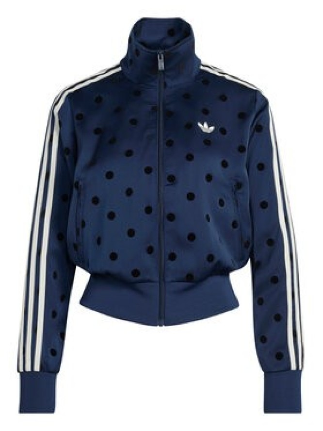 adidas Bluza Satin Polka Dots Tt Track Top LI2852 Niebieski Regular Fit