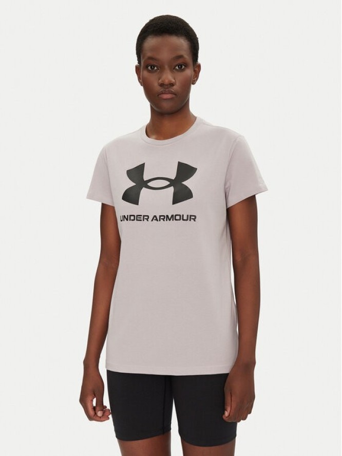 Under Armour T-Shirt Rival Logo SS 1356305 Szary Regular Fit