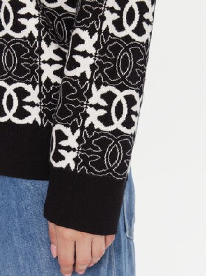 PINKO Kardigan Half Breed 106042 A2YD Czarny Regular Fit