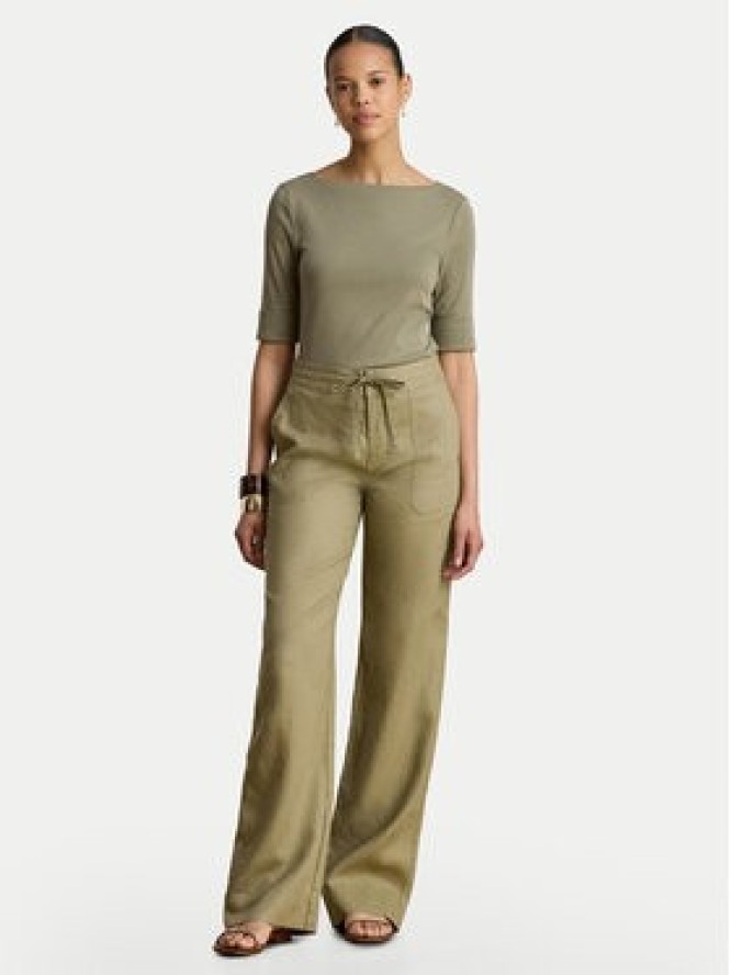 LAUREN RALPH LAUREN T-Shirt Judy 200654963204 Zielony Regular Fit