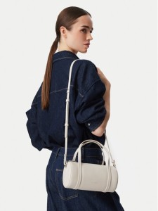 Calvin Klein Torebka Foil Logo Small Duffle Bag LV04F3663G Kremowy