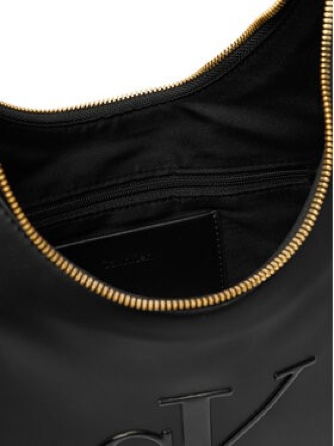 Calvin Klein Torebka Bold Ck Crescent Bag LV04F3427G Czarny