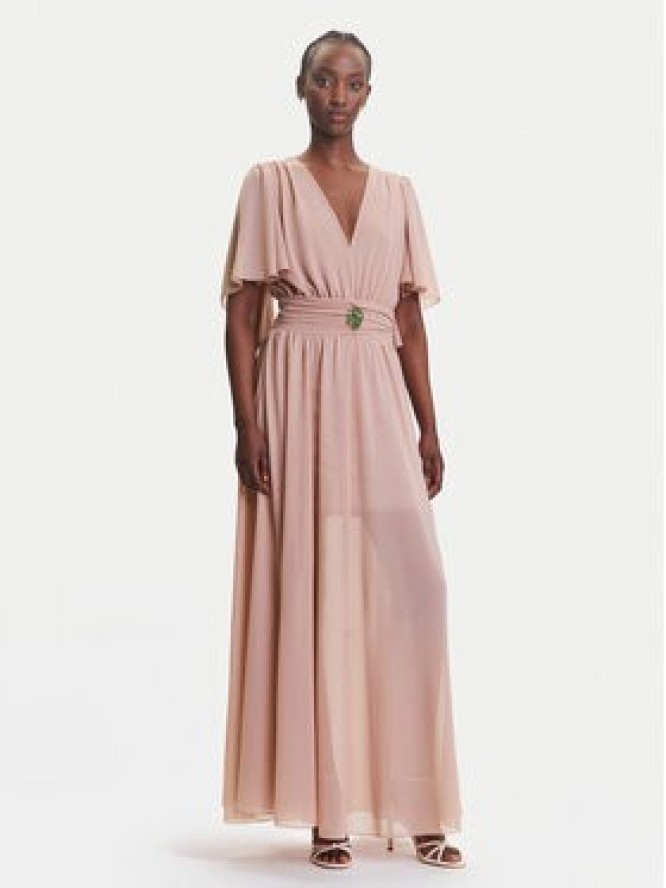 Fracomina Sukienka wieczorowa FQ25SD3011W41201 Różowy Regular Fit