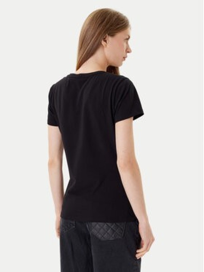 Liu Jo Sport T-Shirt TF5166 JS003 Czarny Regular Fit