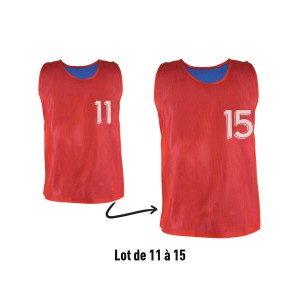 Numerowane chasuble od 11 do 15 Sporti (x5)