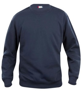 clique Basic Roundneck Junior blu granatowy wygodna bluza – dark navy