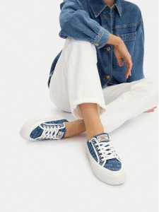 Guess Jeans Tenisówki CWBEO-GJ13456 Niebieski
