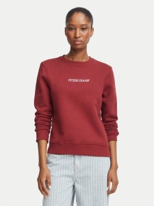 Guess Bluza W4YQ10 KC811 Bordowy Regular Fit