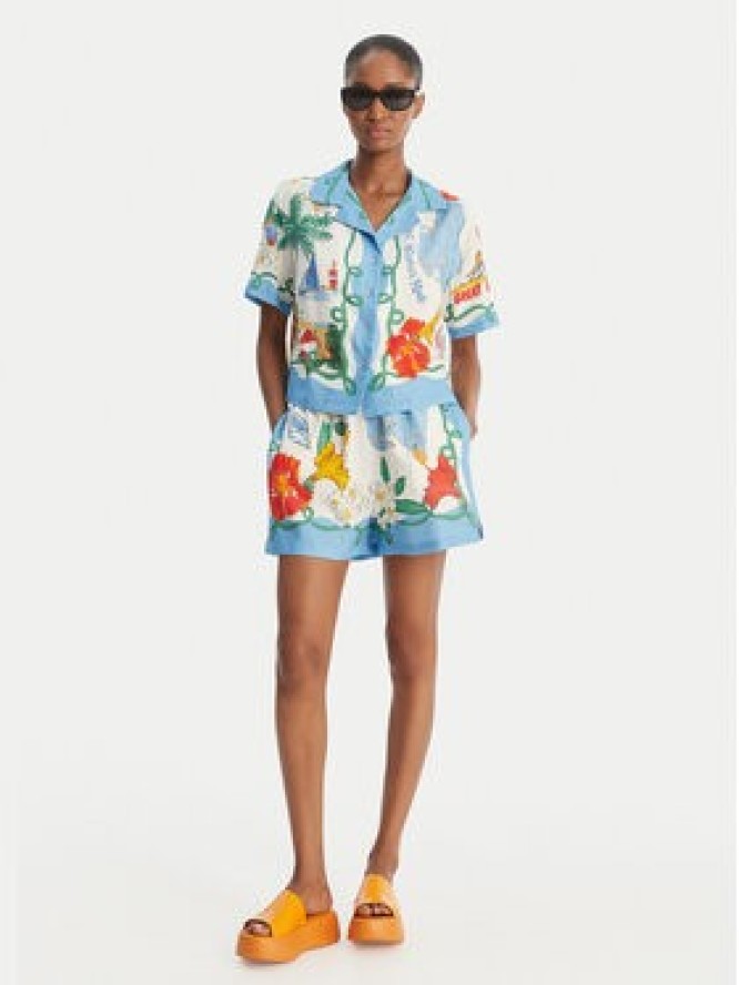 Seafolly Koszula Viva Vacation 55668-TO Błękitny Regular Fit