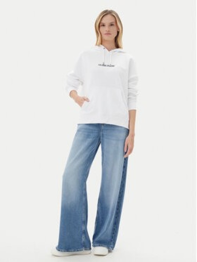 Guess Jeans Bluza W5RQ27 K68I4 Biały Oversize